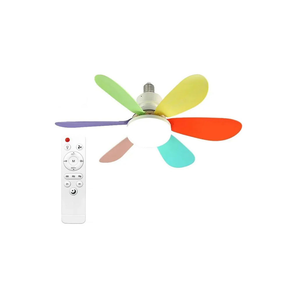 VENTILADOR DE TECHO CON LUZ LED E27