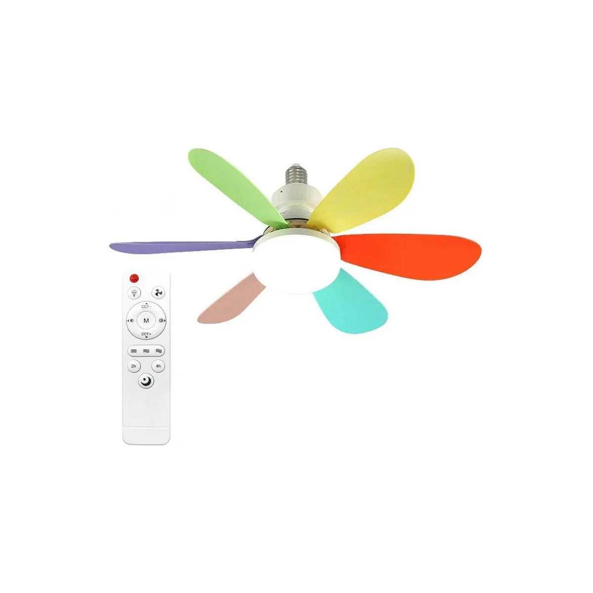 VENTILADOR DE TECHO CON LUZ LED E27