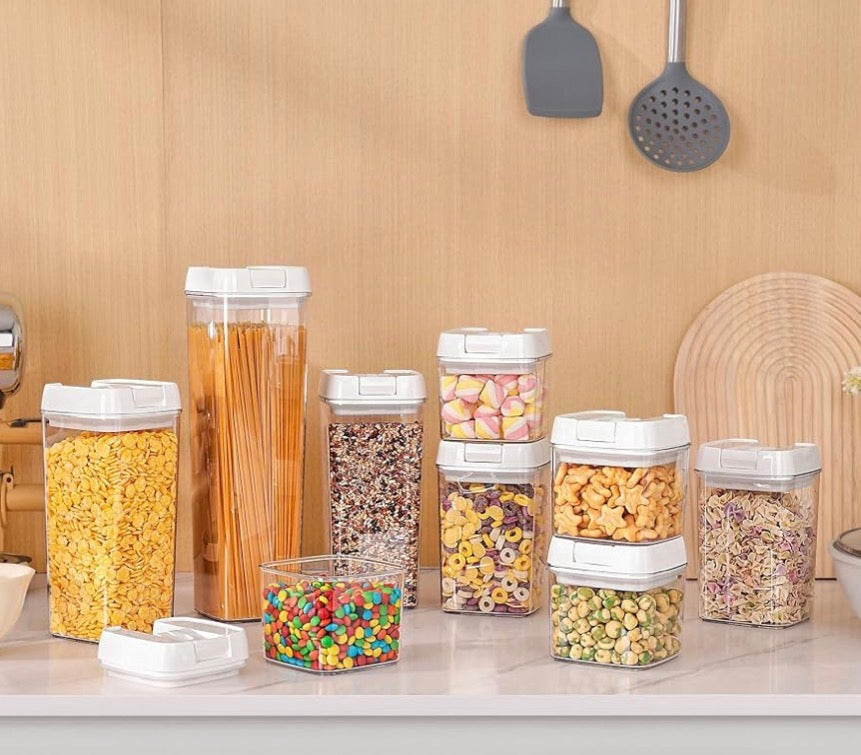 SET DE 7 RECIPIENTES HERMÉTICOS PARA ALIMENTOS