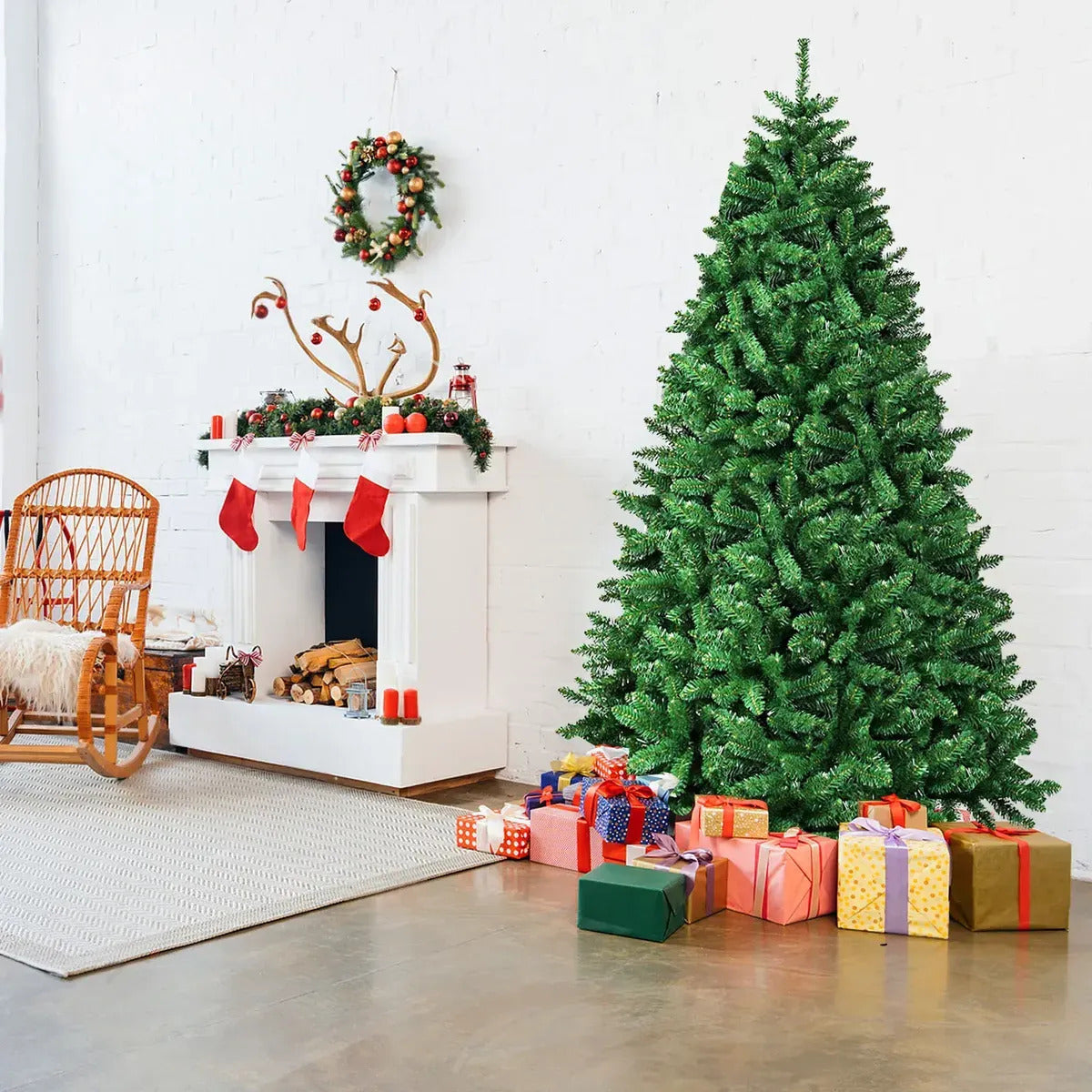 ÁRBOL DE NAVIDAD VERDE 1.8M 841 RAMAS