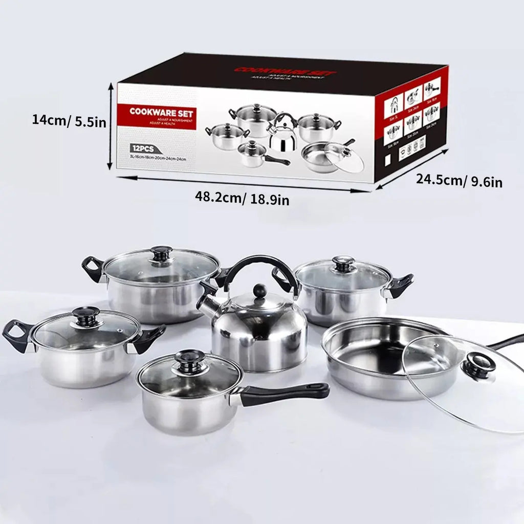 SET DE OLLAS 6 PIEZAS CON TETERA SHENGBIDE