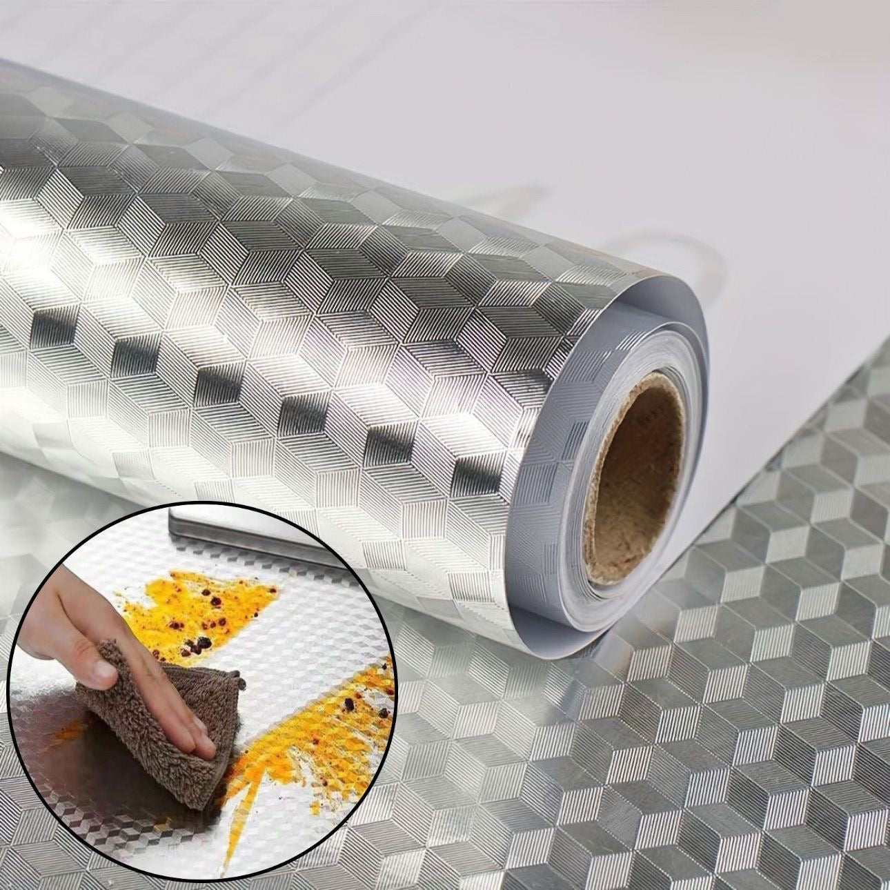 PAPEL TAPIZ METÁLICO