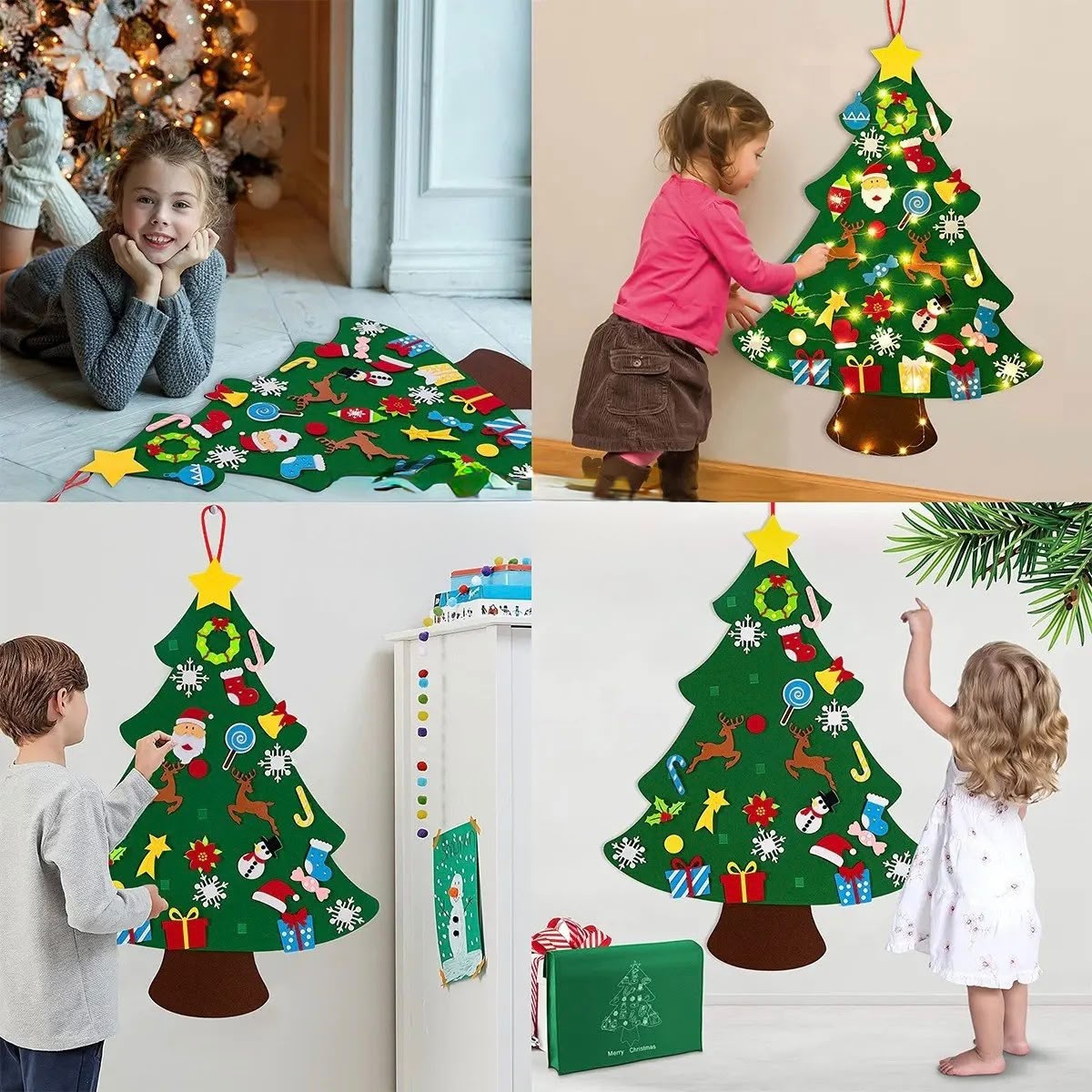ÁRBOL DE NAVIDAD DE FIELTRO 3D FEL2605144