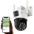 CÁMARA DE SEGURIDAD WIFI DOBLE LENTE PTZ