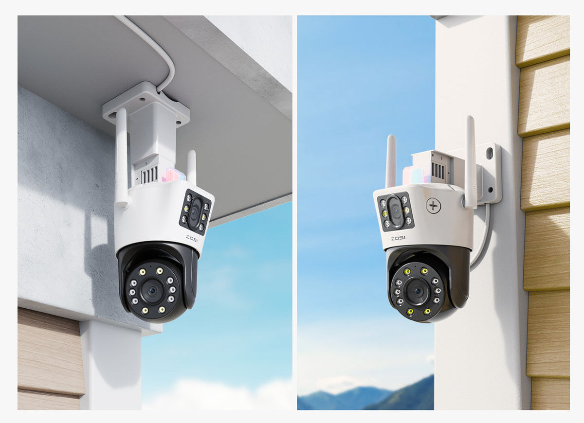 CÁMARA DE SEGURIDAD WIFI DOBLE LENTE PTZ