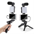 KIT DE VÍDEO PROFESIONAL CON LUZ Y MICRÓFONO
