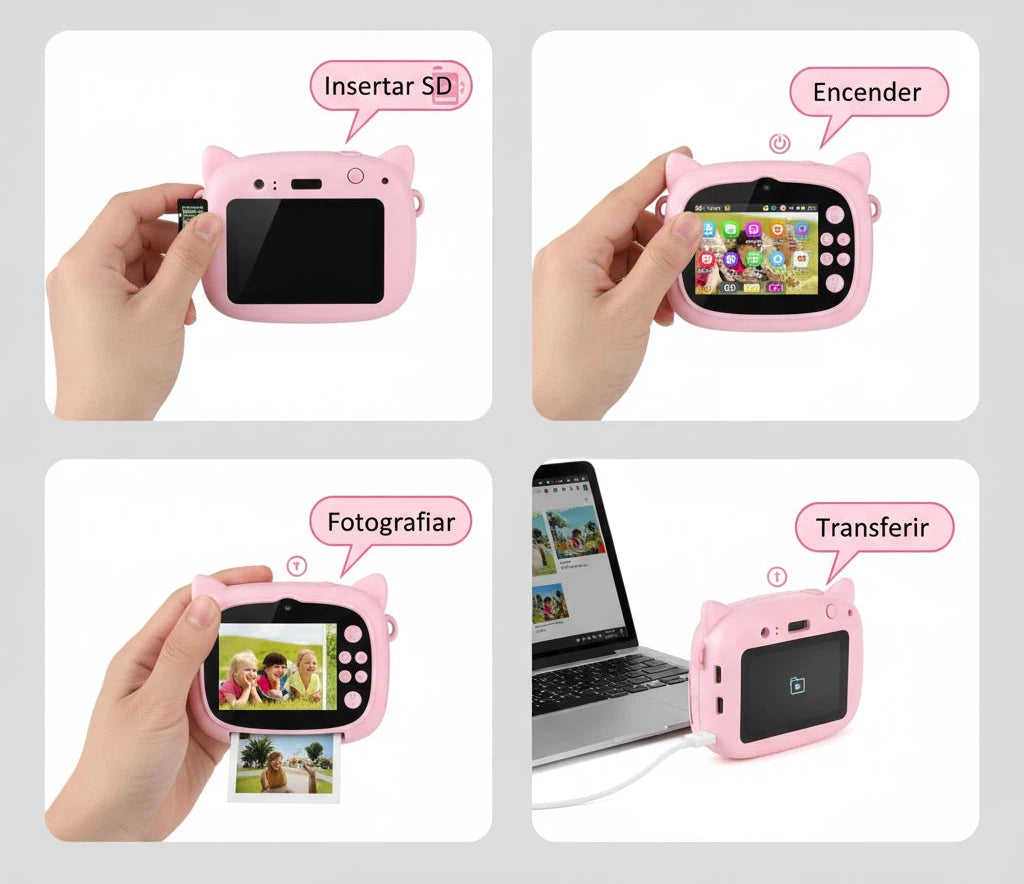 CÁMARA INFANTIL DE IMPRESIÓN INSTANTÁNEA SQXJ08