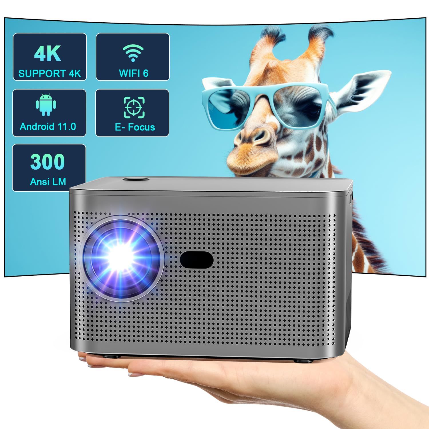 PROYECTOR LED HY350 4K