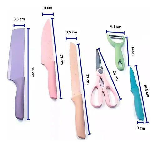 SET DE CUCHILLOS 6 PIEZAS