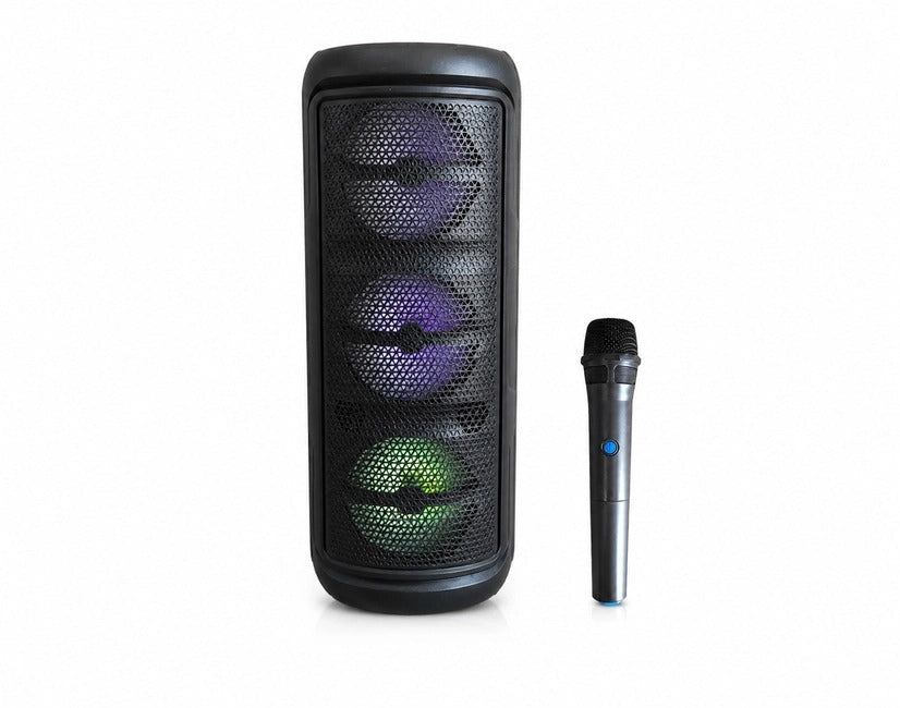 PARLANTE TRIPLE 6.5” BLUETOOTH CON MICRÓFONO INALÁMBRICO GTS-2279