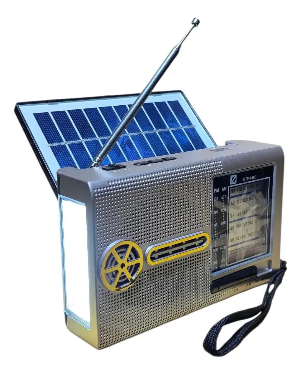 RADIO PARLANTE BLUETOOTH CON PANEL SOLAR KTF-1480