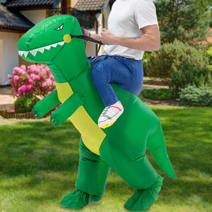 DISFRAZ INFLABLE DE DINOSAURIO CQ10002 TALLA M