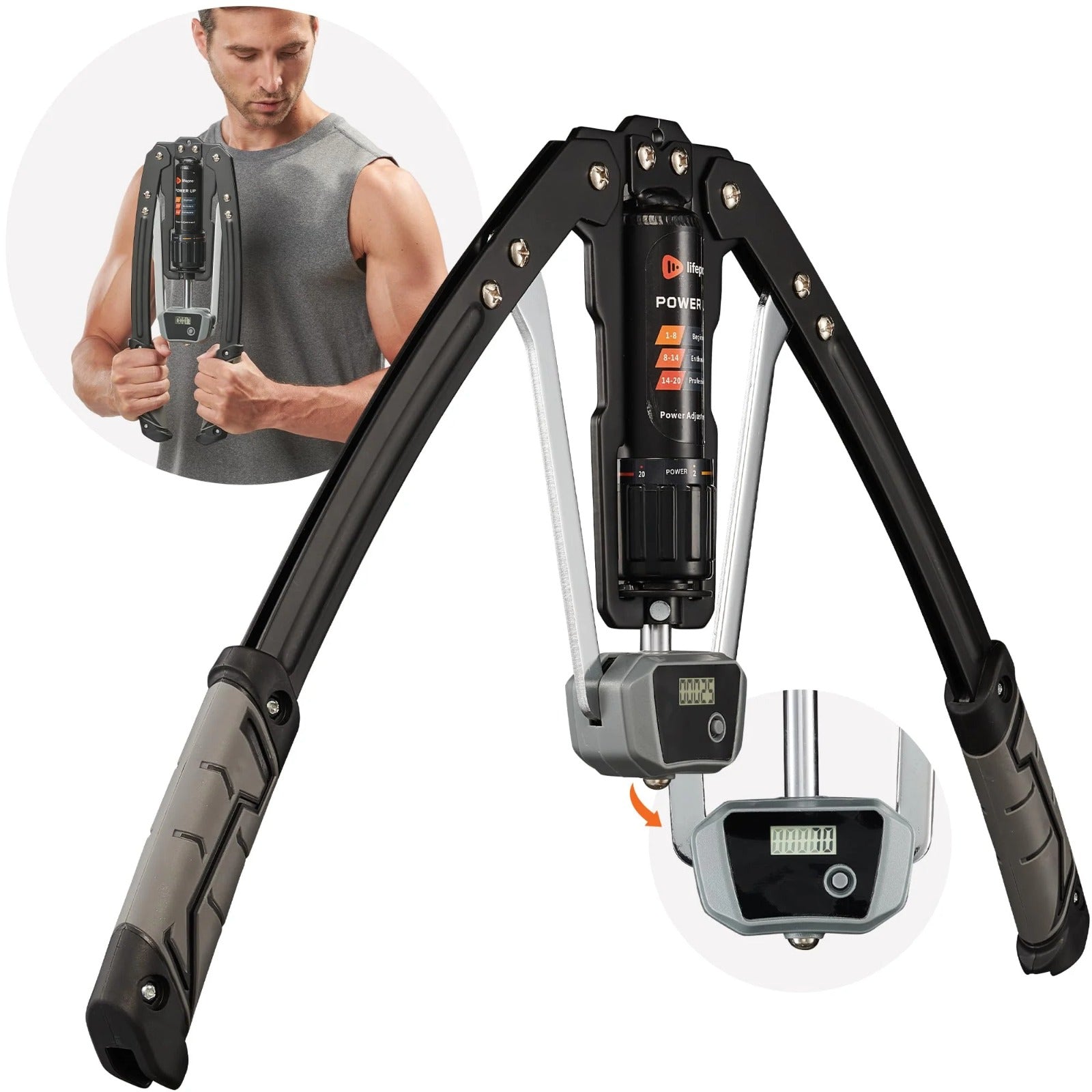 ENTRENADOR HIDRAULICO CON CONTADOR PARA BRAZOS ARM STRENGTH