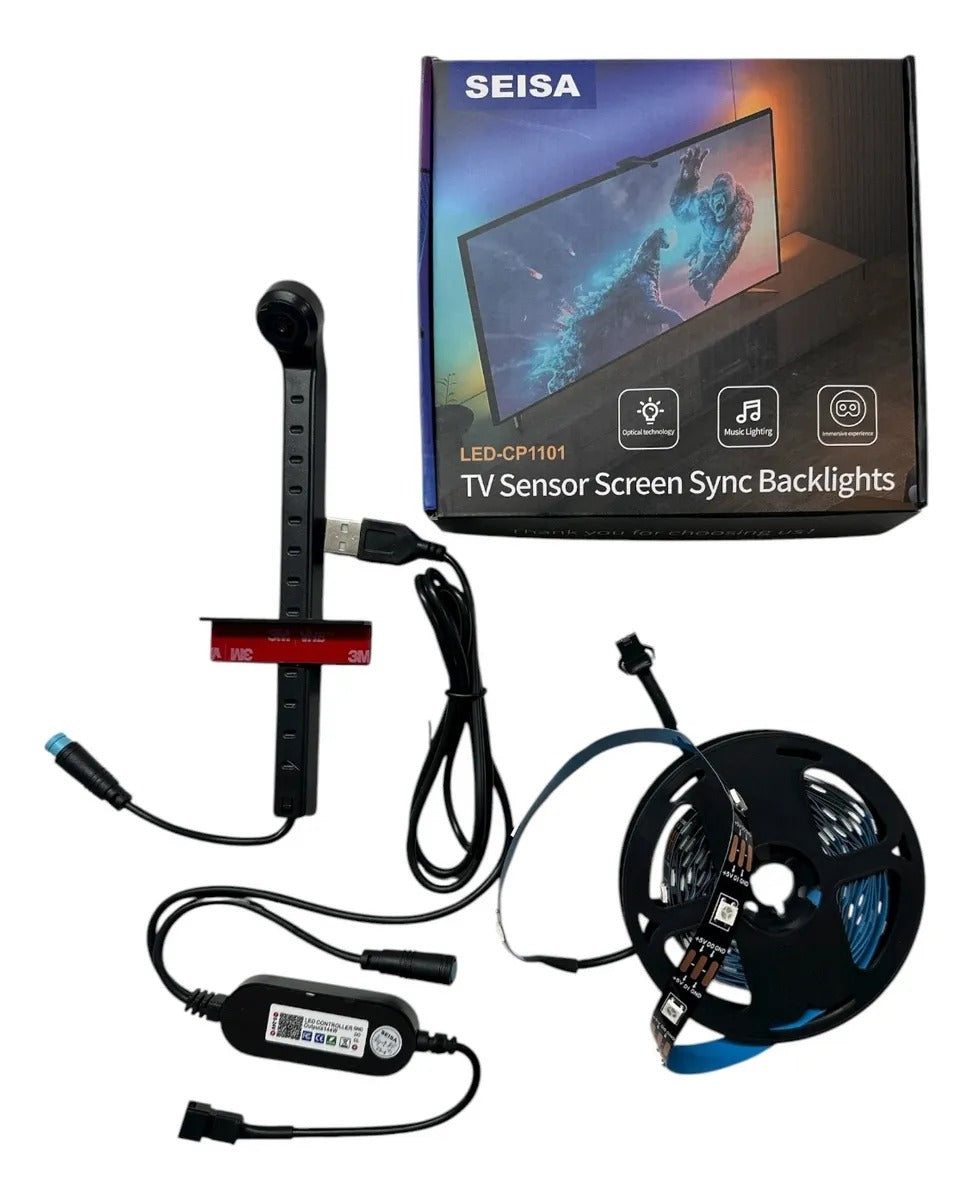 LUCES DE INMERSIÓN PARA TV CON CÁMARA SENSOR DE COLOR