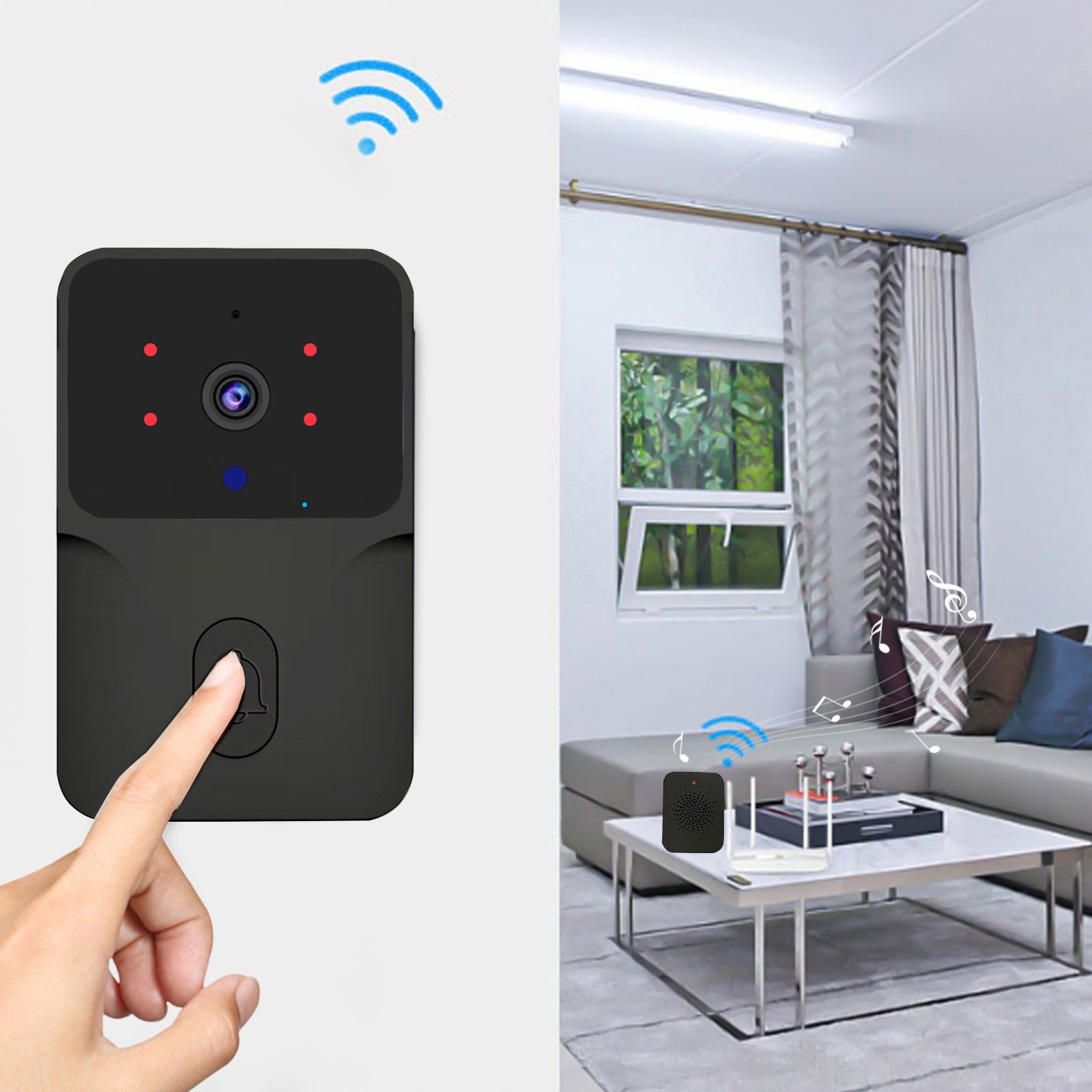 TIMBRE CON CAMARA DE VIGILANCIA Y APP