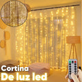 CORTINAS DE LUZ LED AMARILLA