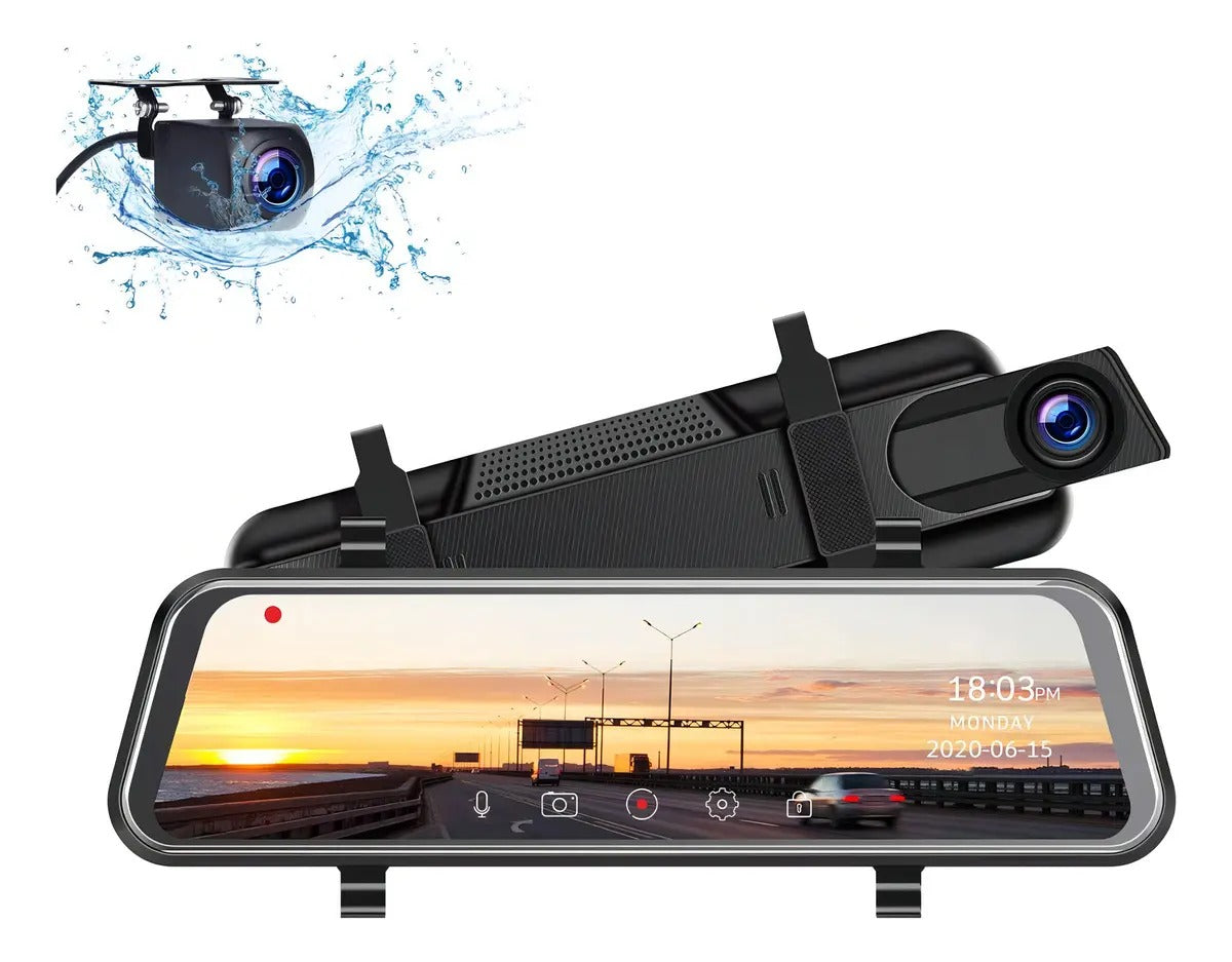 ESPEJO RETROVISOR CON PANTALLA 10 TÁCTIL CD-B16