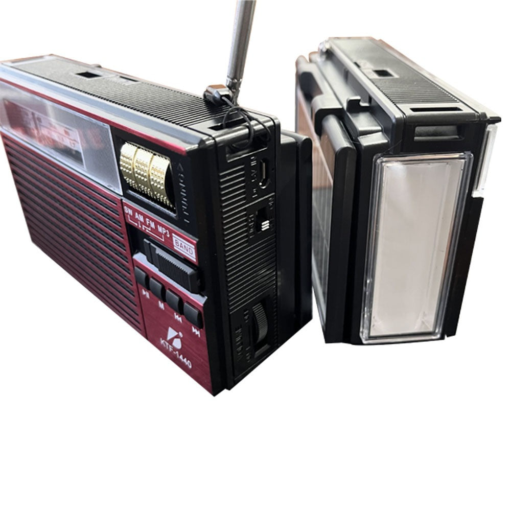 RADIO PARLANTE BLUETOOTH CON PANEL SOLAR KTF-1440