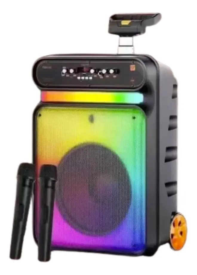PARLANTE BLUETOOTH CON MICRÓFONOS Y TRÍPODE KTS-1848