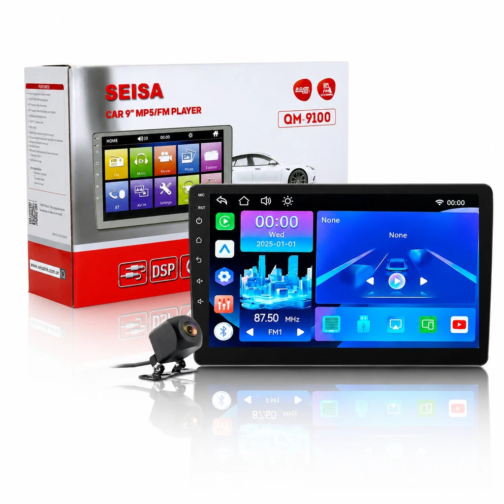 PANTALLA MP5 9" CON CARPLAY QM-9100