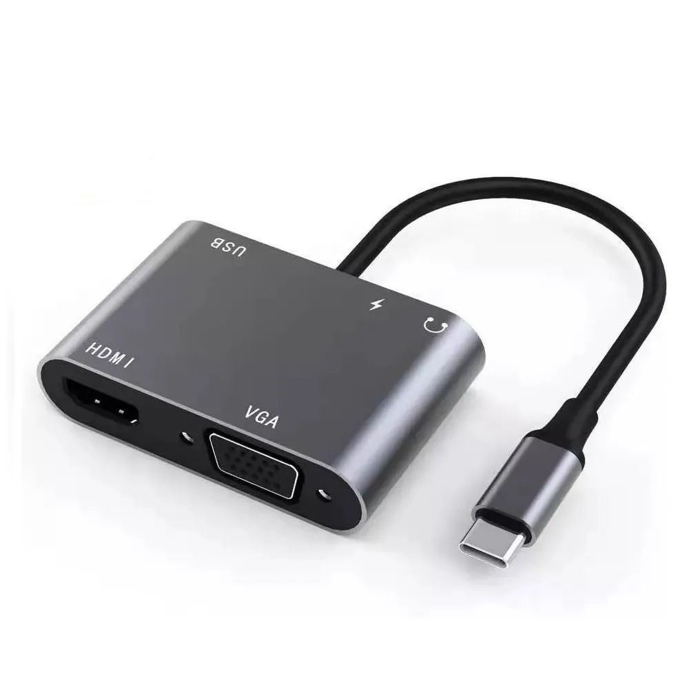 ADAPTADOR O HUB USB-C 5 EN 1 MODELO HC-11