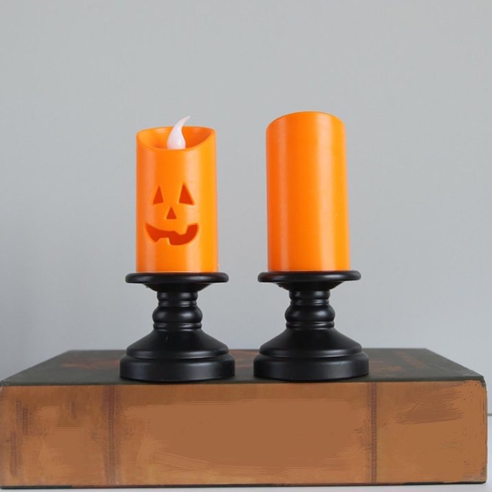 LÁMPARA LED MOD VELA (CALABAZA) HALLOWEEN