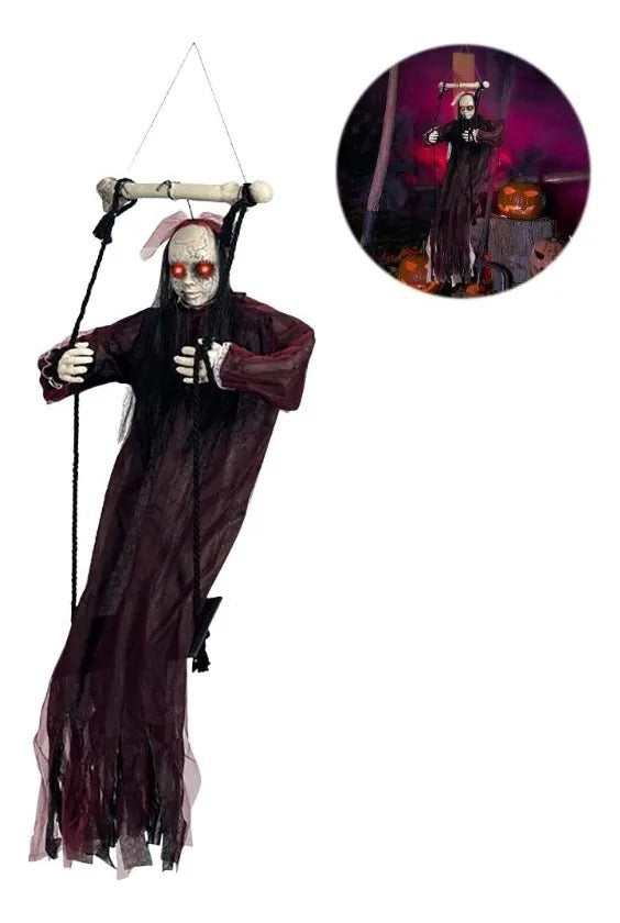 FANTASMA COLGANTE CON MOVIMIENTO PARA HALLOWEEN