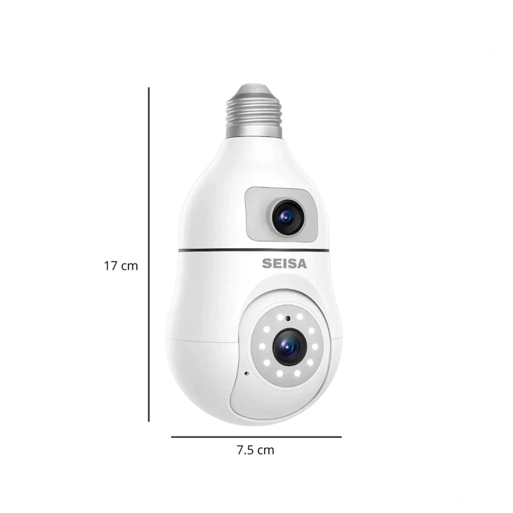 BOMBILLO DOBLE CÁMARA 1080P WIFI 2.4G / 5G IPC-YC501
