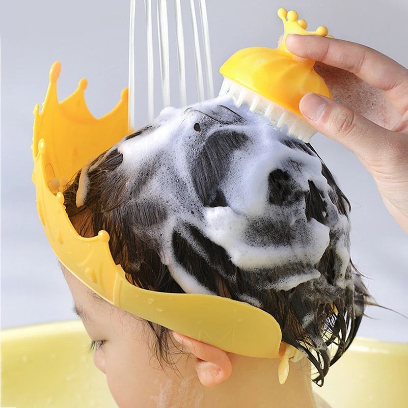 GORRO DE DUCHA PARA BEBÉ TIPO CORONA