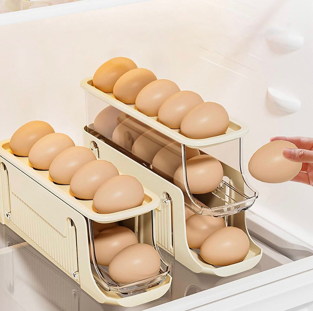 ORGANIZADOR ACRÍLICO DOBLE DE HUEVOS