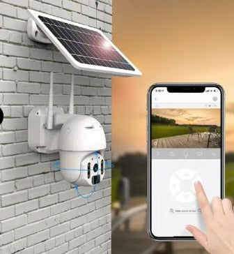 CÁMARA DE SEGURIDAD PARA EXTERIORES CON PANEL SOLAR ZC-YT01-4G-AU