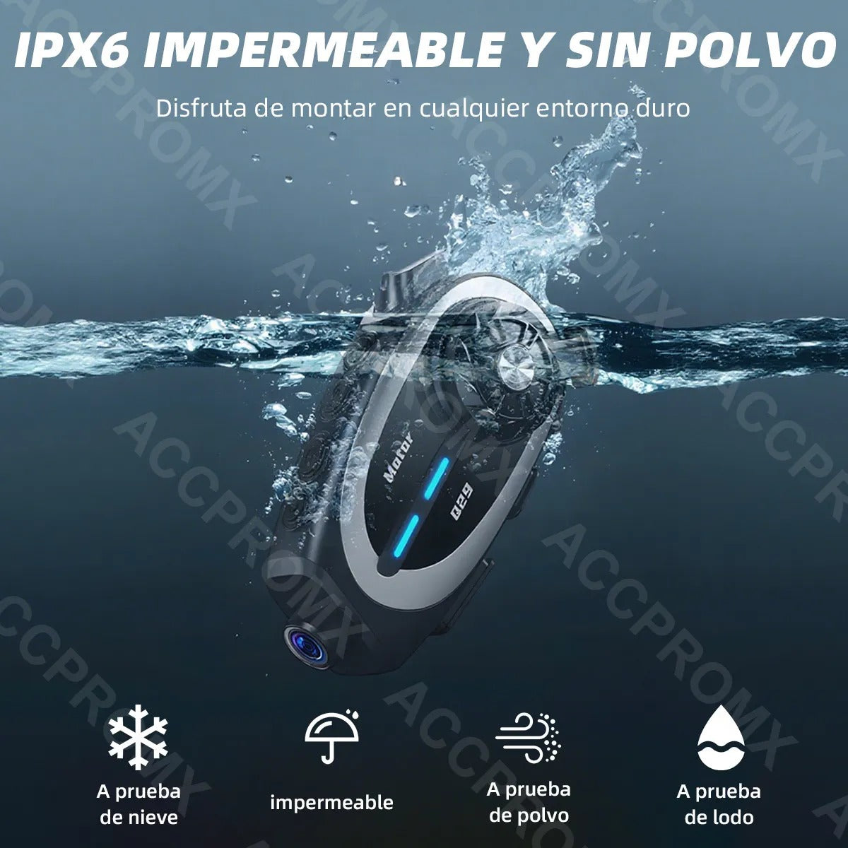 INTERCOMUNICADOR PARA CASCO DE MOTO CON CAMARA MT-Q29