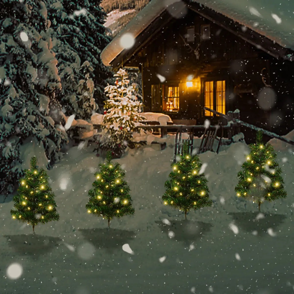 SET DE ÁRBOLES NAVIDEÑOS LED SOLARES - MODELO FEL2605112