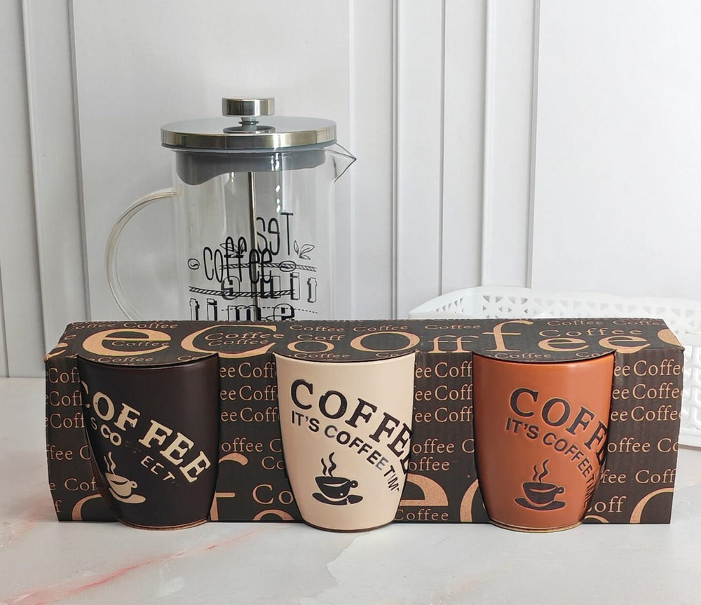 TAZAS DE CERAMICA CAFFEE SET DE 3