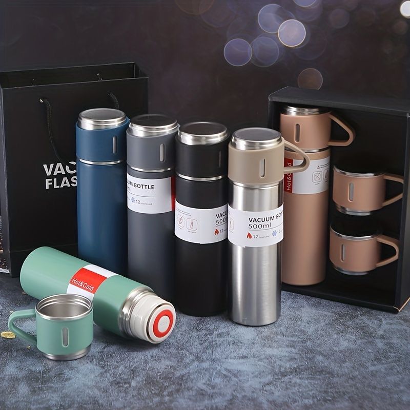 SET DE TERMO CON 3 TAZAS 500ML