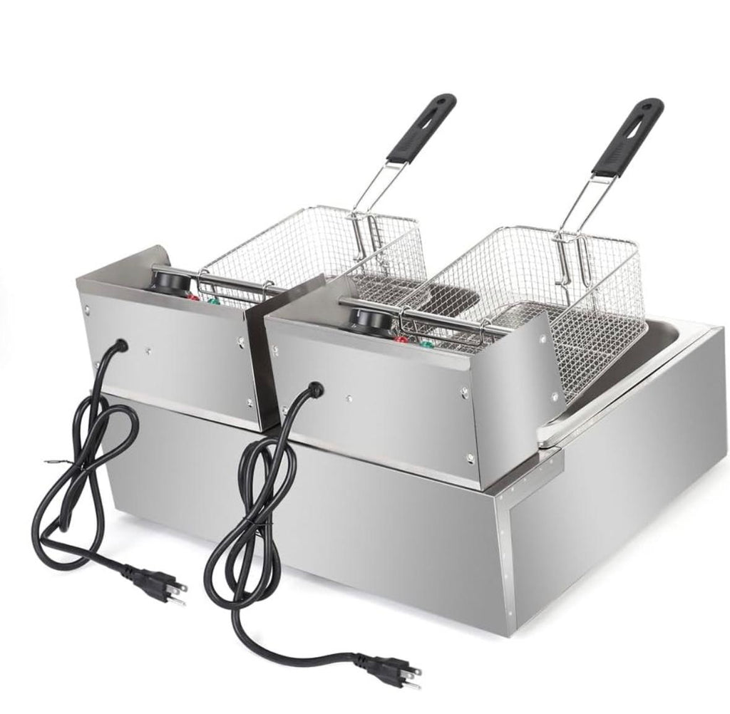 FREIDORA GYNIPOT INDUSTRIAL DOBLE 14L + 14L
