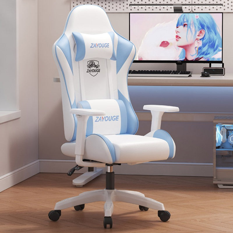 SILLA GAMER ERGONOMICA CON REPOSA PIES