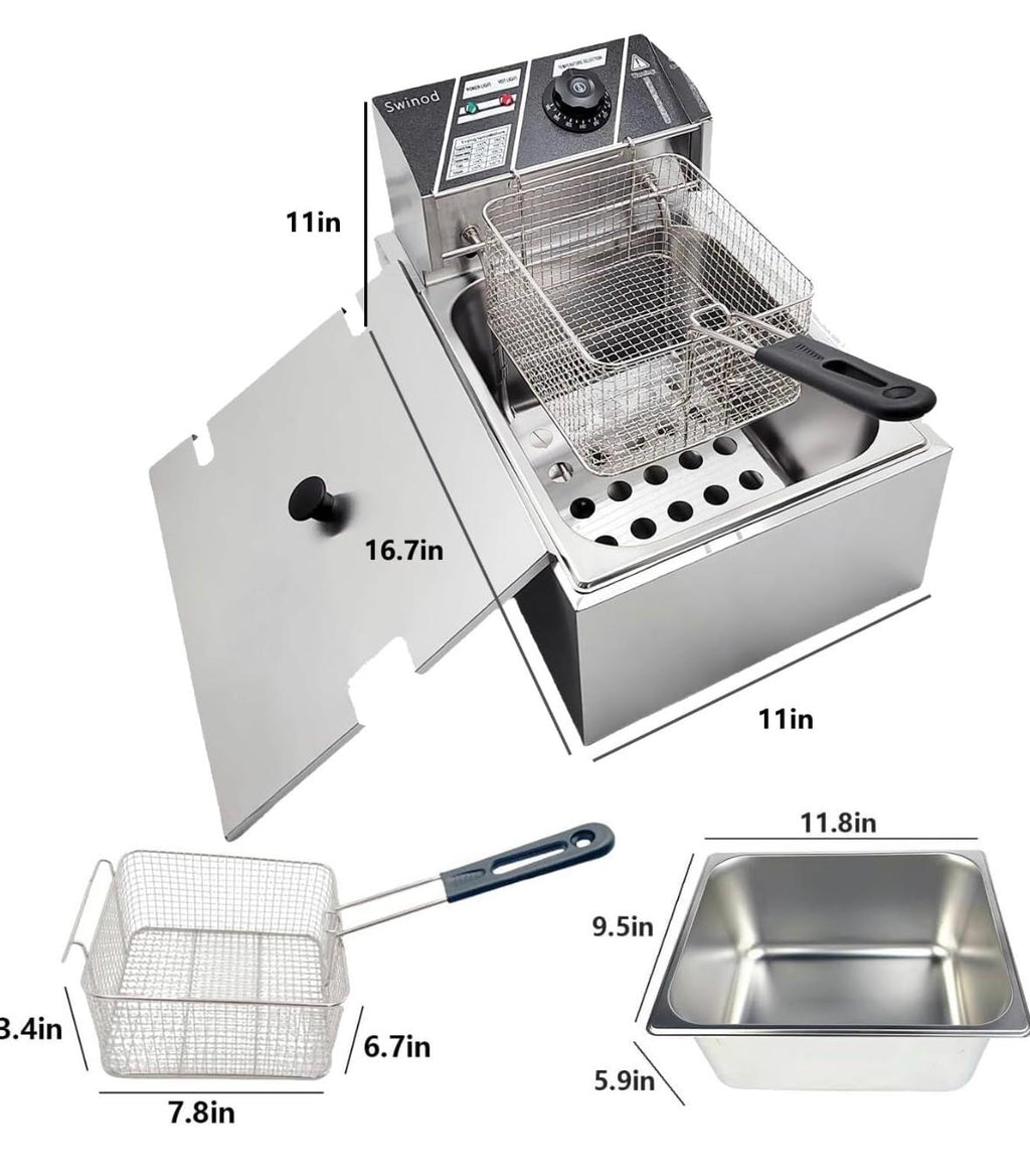 FREIDORA GYNIPOT INDUSTRIAL PEQUEÑA 9L