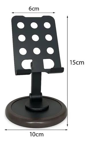 SOPORTE PLEGABLE METAL PARA CELULAR Y TABLET 360 MODELO S399
