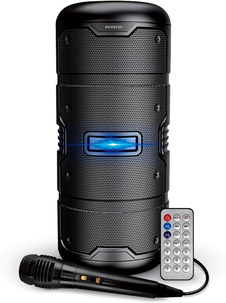 PARLANTE KTS-8330 DE 3X2 CON MICRÓFONO INALÁMBRICO