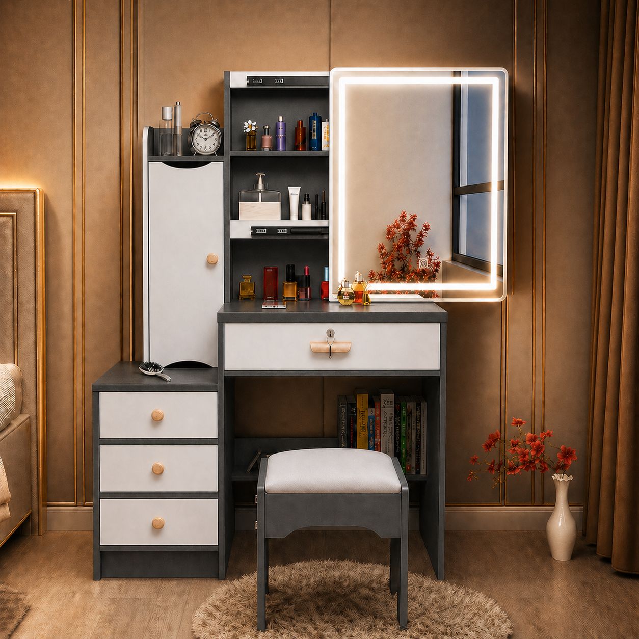 VANITY DELUXE CON ESPEJO LED