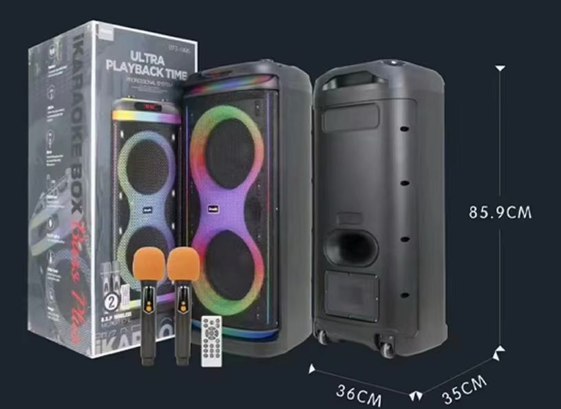 PARLANTE BLUETOOTH CON MICRÓFONOS