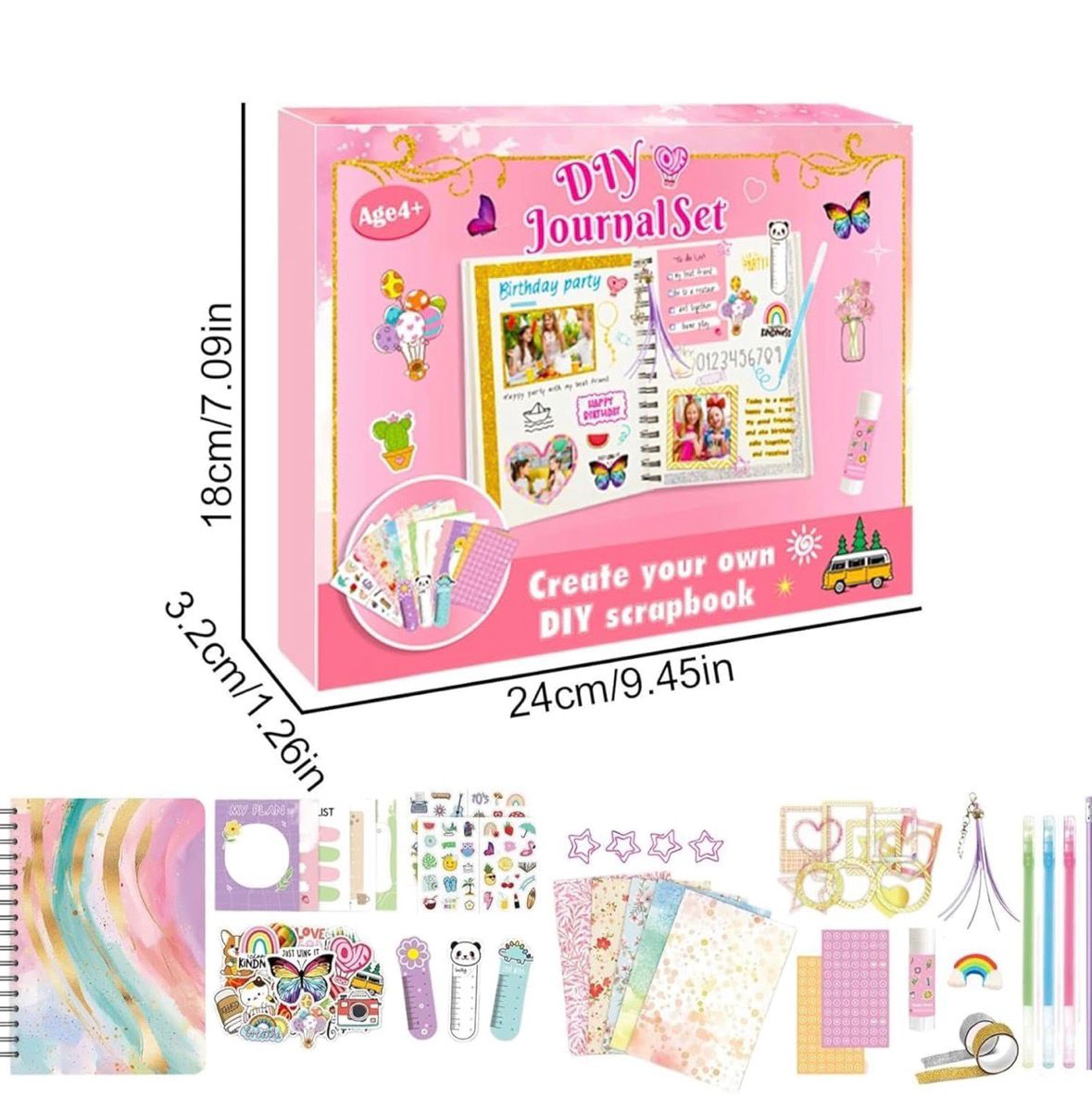 AGENDA DIY JOURNAL BOOK PERSONALIZABLE CON ACCESORIOS