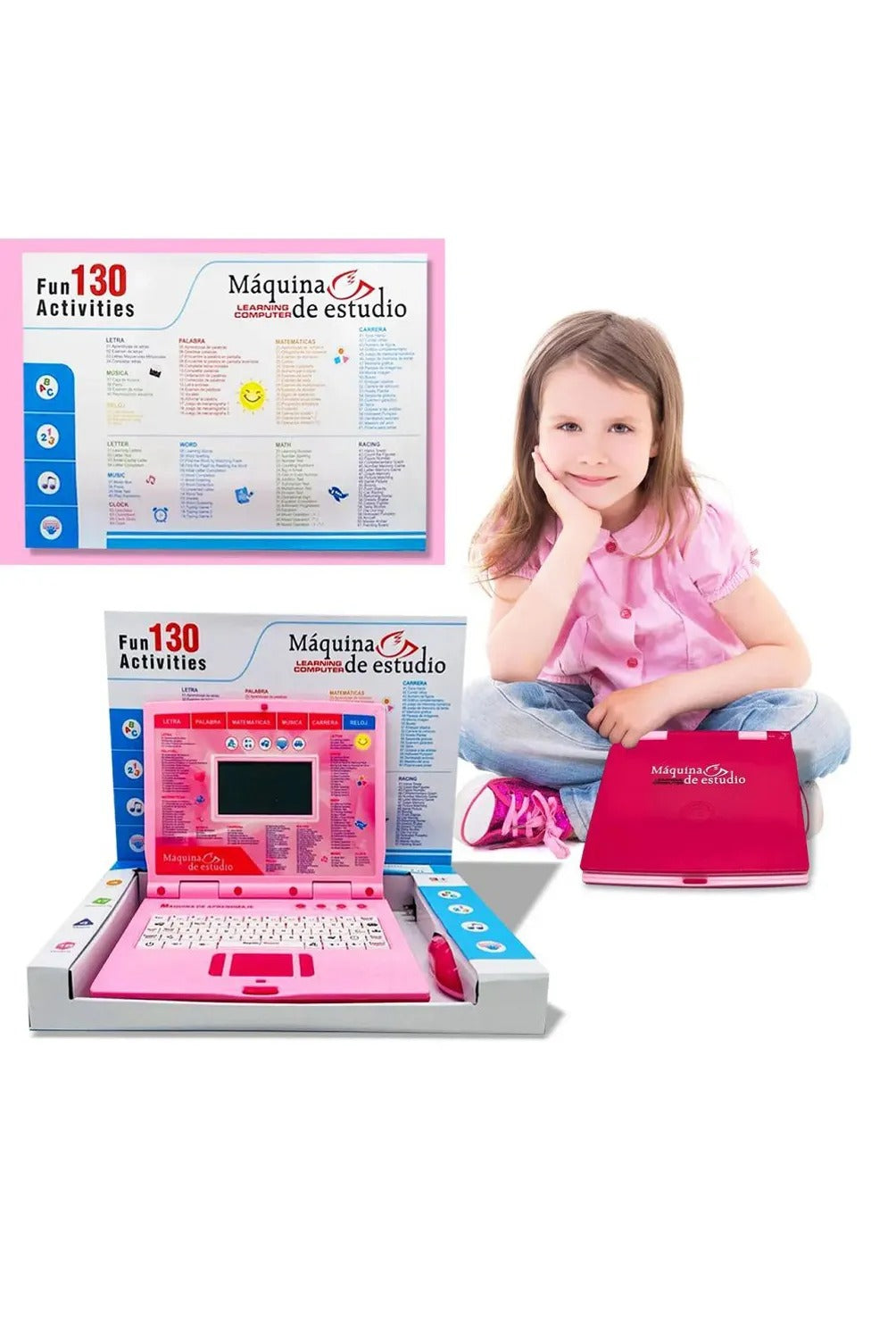 MÁQUINA DE APRENDIZAJE TIPO LAPTOP PARA NIÑOS