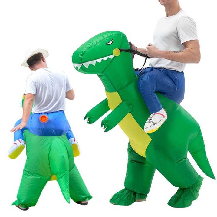 DISFRAZ INFLABLE DE DINOSAURIO CQ10002 TALLA M
