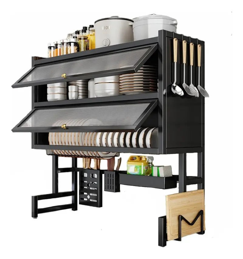 RACK PARA FREGADERO CON DOBLE TAPA ACRÍLICA