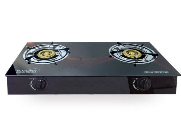 PLANTILLA COCINA TOPE VIDRIO 2 HORNILLAS GAS BOKO