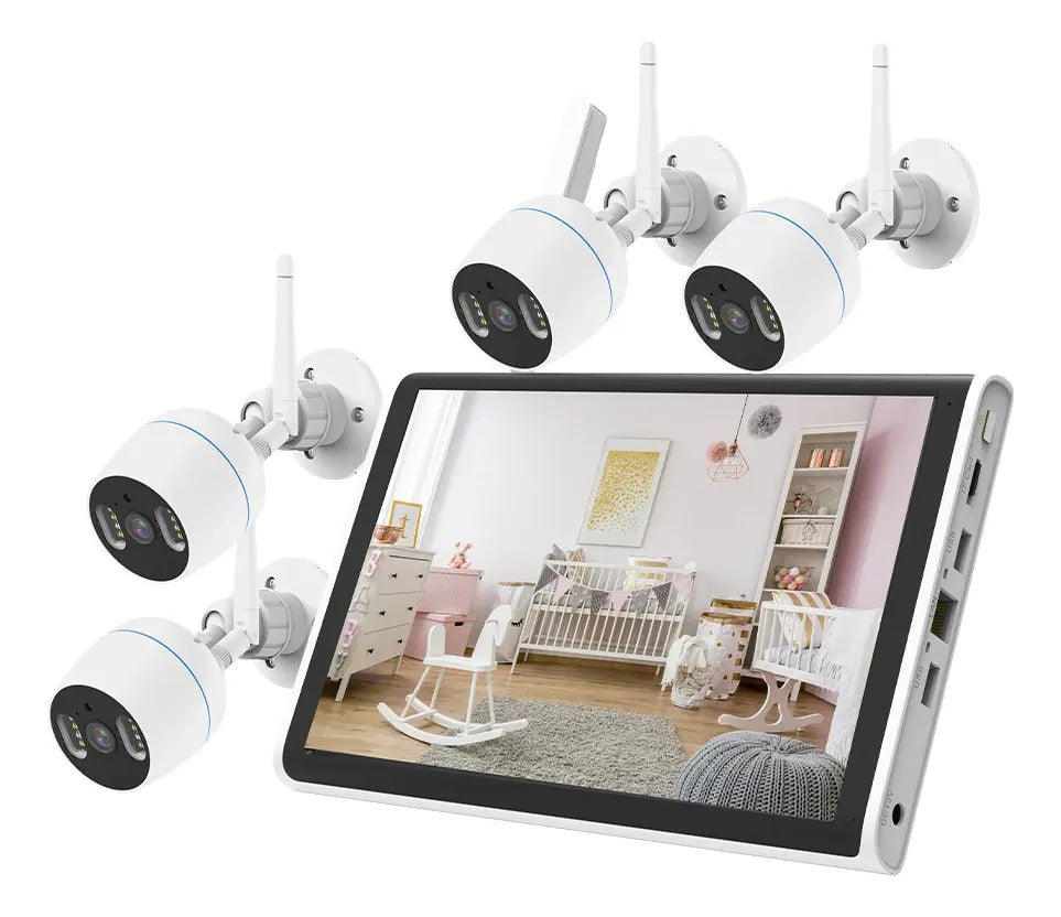 KIT NVR DE 4 CÁMARAS CON PANTALLA TV-6125HE-XMW(PD-4)