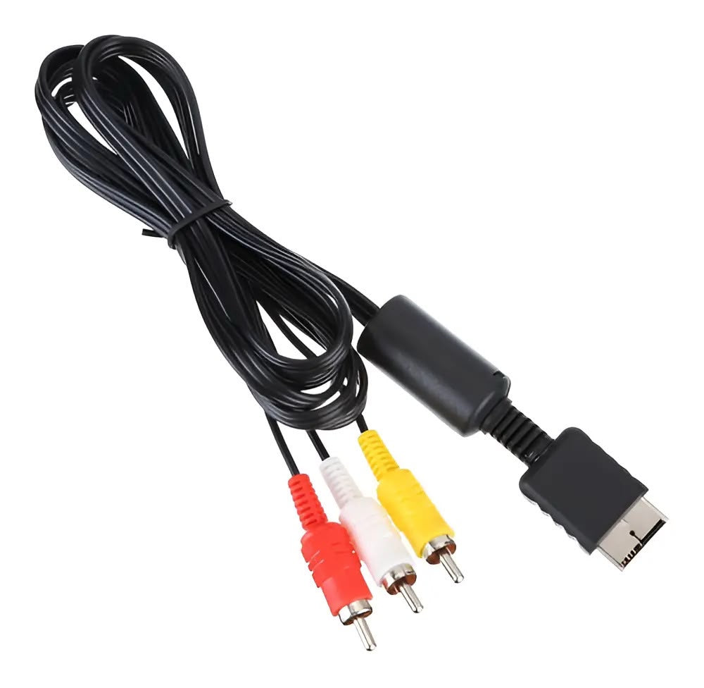 CABLE DE AUDIO Y VIDEO PARA PS2 SJ-9952K (1.8 METROS